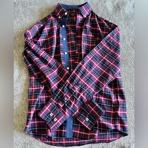 UNTUCKit Red and Blue Plaid Button-Down Shirt
